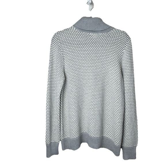 Liz Claiborne Sweaters - LIZ CLAIBORNE Women's XL‎ Turtleneck Sweater Gray/White Long Sleeve Pullover